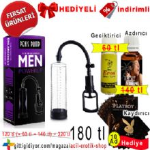 İNDİRİMLİ Hediyeli Penis Büyütücü Pompa