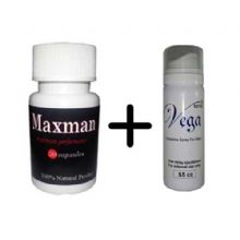 Maxman Bay Bayan Cinsel Performans Arttırıcı 30lu Kapsul + Geciktirici Sprey (M30_vega)