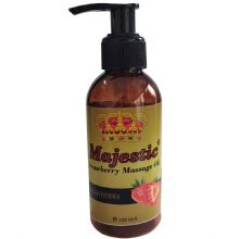 Majestic Çilek Tadında Erkek Azdırıcı - Kadın Azdırıcı Masaj Yağı 120 ml