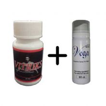 Bay Bayan Cinsel Performans Arttırıcı Vitriks 30lu Kapsul + Geciktirici Sprey (v30_vega)